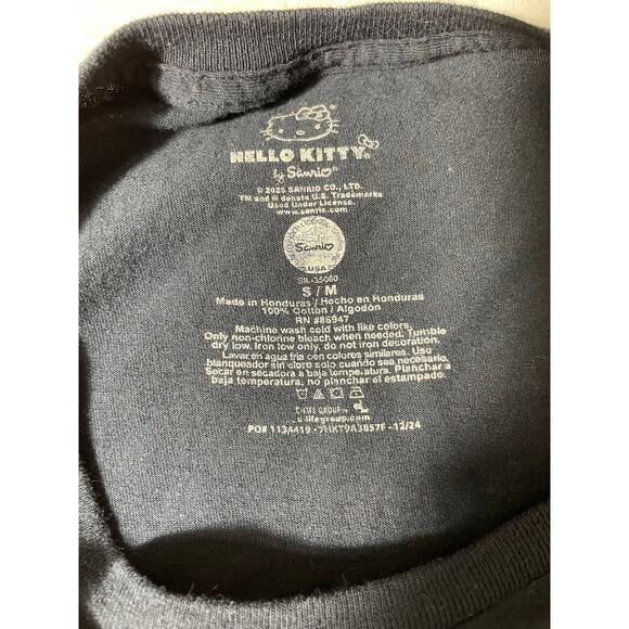 Hello Kitty Pink Airbrush Graphic Tee Black Shirt Size S - Picture 6 of 6